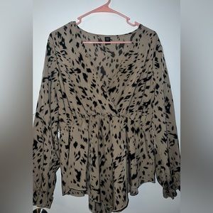 This shirt was loved. My favorite shirt, could dress up or down. Shein shirt, 1X